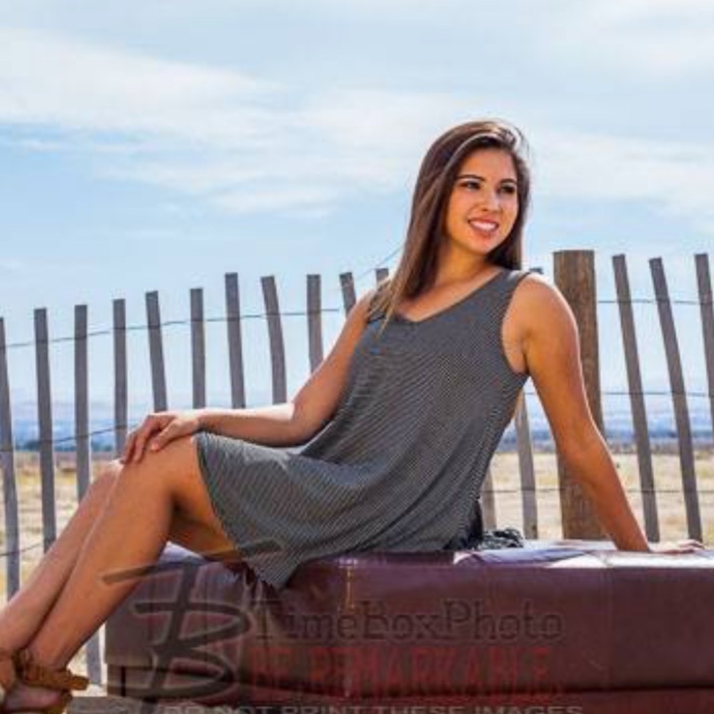 American Eagle stripped t shirt dress